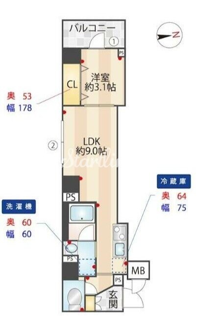 ズーム信濃町の物件間取画像