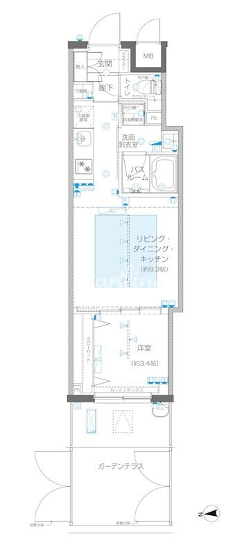 ズーム信濃町の物件間取画像