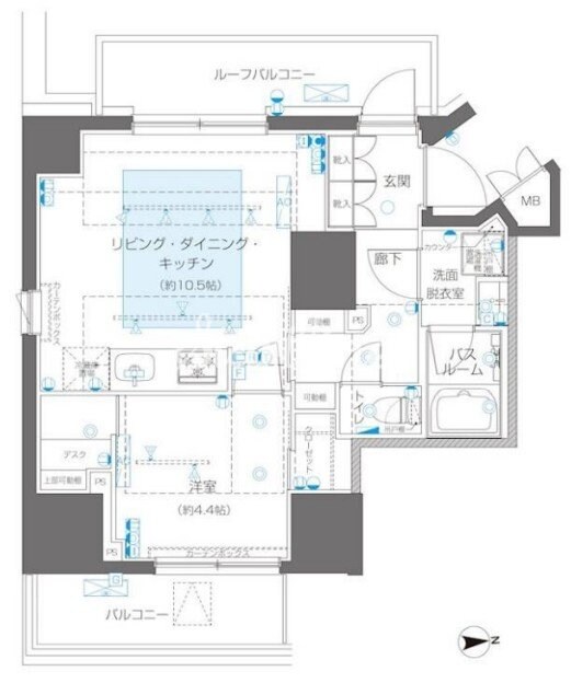 ズーム信濃町の物件間取画像