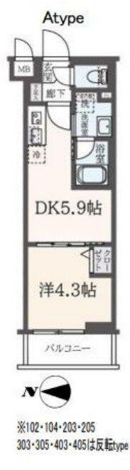 ハーモニーレジデンス東新宿の物件間取画像