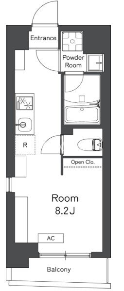 レキシントンスクエア曙橋の物件間取画像