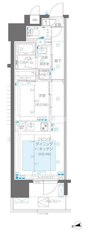 ズーム新宿御苑前(ZOOM新宿御苑前)の物件間取画像