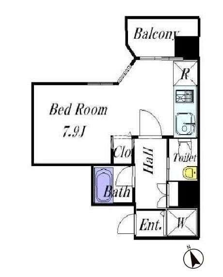 ヴェルト新宿夏目坂の物件間取画像