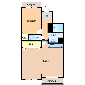 南富山駅 徒歩26分 2階の物件間取画像