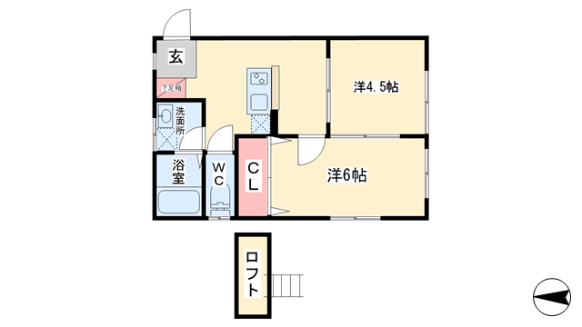 サンシャイン磯部の物件間取画像