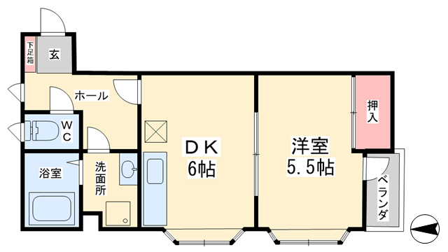 アルテハイツ富岡の物件間取画像