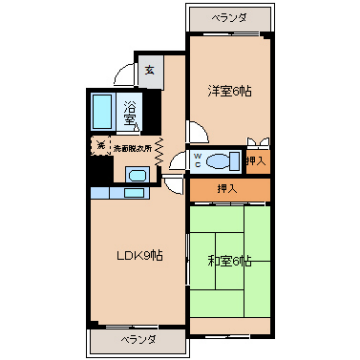フジハイツの物件間取画像