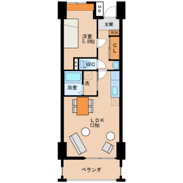 サクラーレの物件間取画像