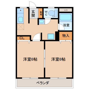 メゾンドカルムの物件間取画像