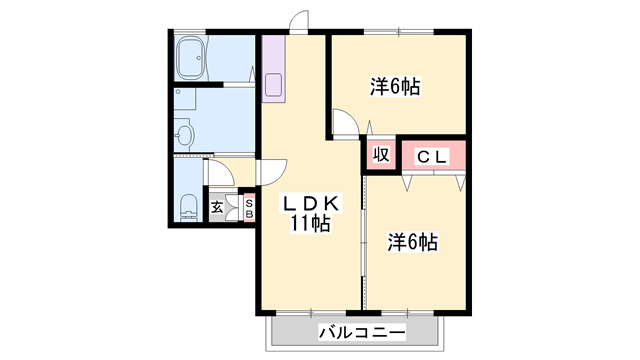 プランヴェールの物件間取画像