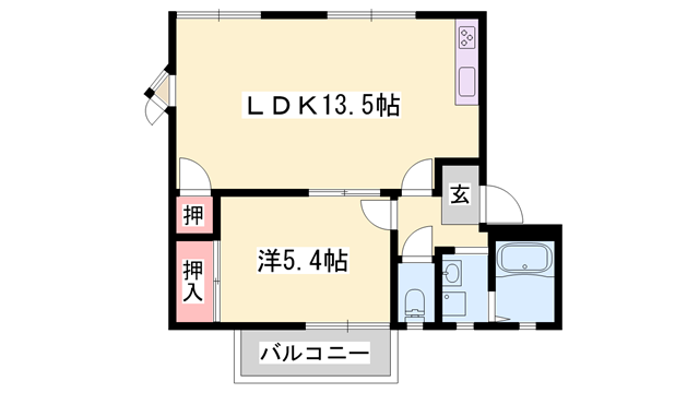 ハイツRIVER WESTの物件間取画像