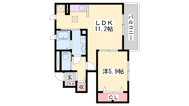 クラッセ参番館の物件間取画像