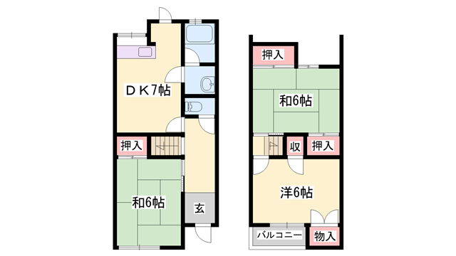 中島ヤングハイツの物件間取画像