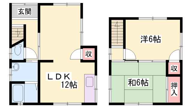 循環器戸建ての物件間取画像