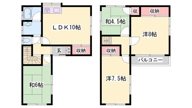 小室借家の物件間取画像