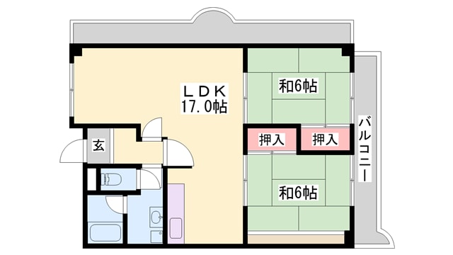 ブエナビスタ姫路青山イーストの物件間取画像