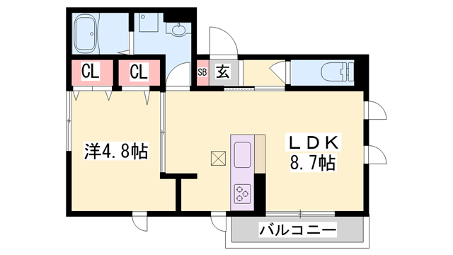 アトール恵比須の物件間取画像