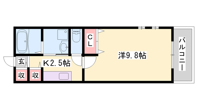 プラシード三宅の物件間取画像