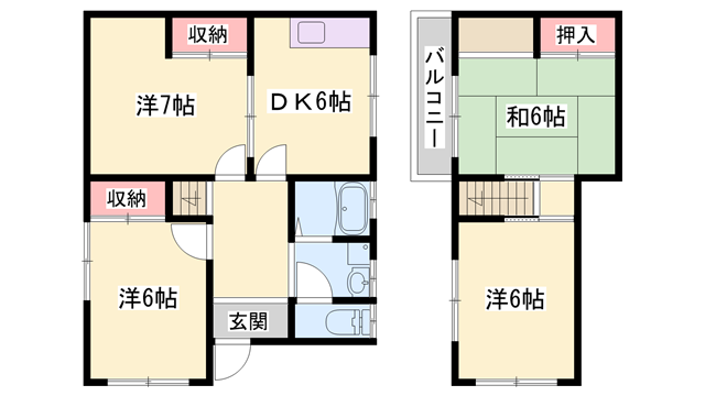 播磨町戸建の物件間取画像