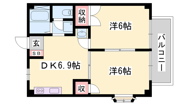 プチメゾンの物件間取画像