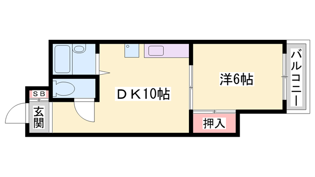 イトーピア野里の物件間取画像