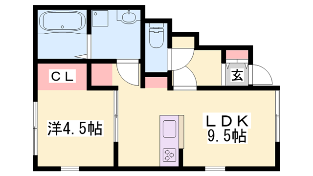 西蒲田新築ハイツの物件間取画像