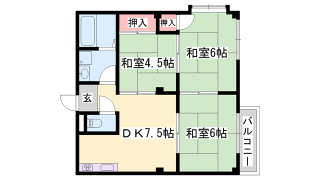 エルディム正木の物件間取画像