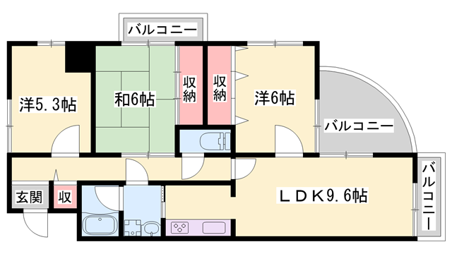 ラフェスタ大塩の物件間取画像