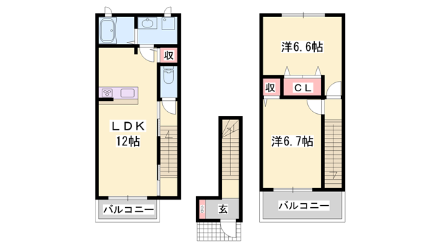 セレーノAの物件間取画像