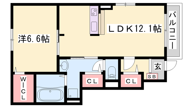 サングレイスAの物件間取画像