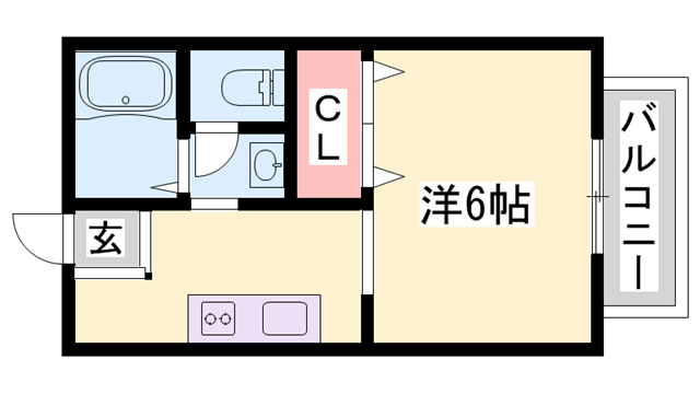 リヴェール北代の物件間取画像