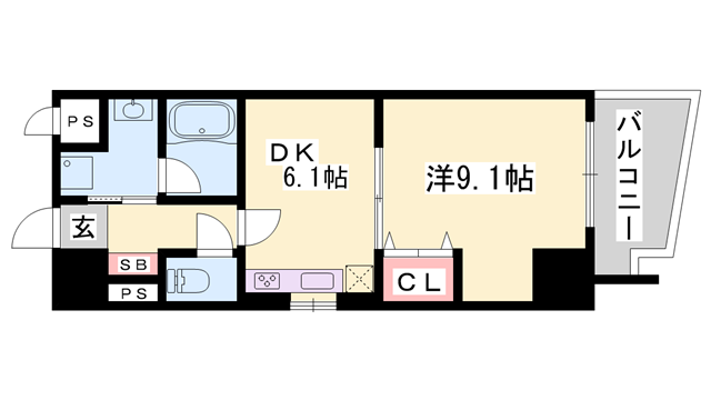 メルベーユコートの物件間取画像