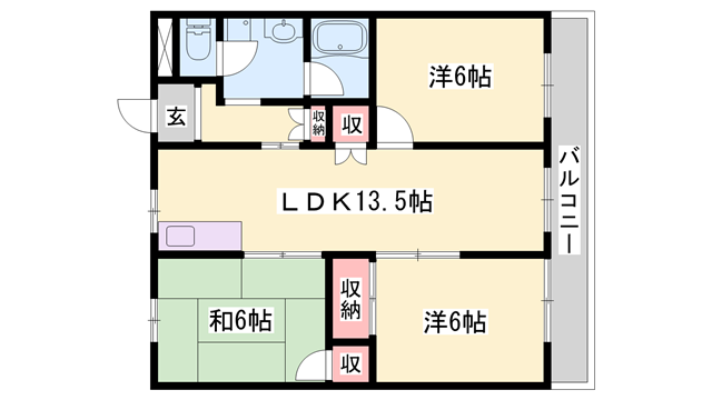コーポ青山Ⅱの物件間取画像