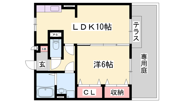 モナリエ宮の物件間取画像