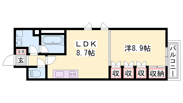 サクラメント駅南大路の物件間取画像