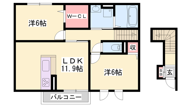 ヴィラ フォレスティアの物件間取画像