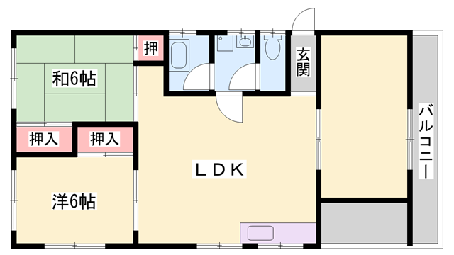 中村マンションの物件間取画像