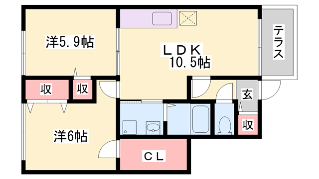 グリーンベルトの物件間取画像