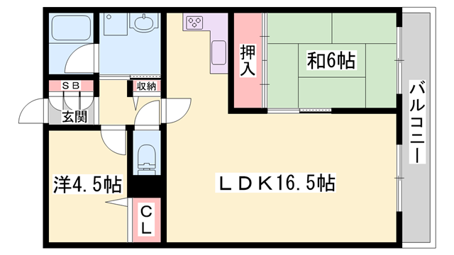 アルコ・ラ・カーサ姫路土山の物件間取画像