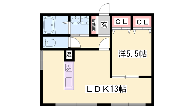 エイトビル福崎の物件間取画像