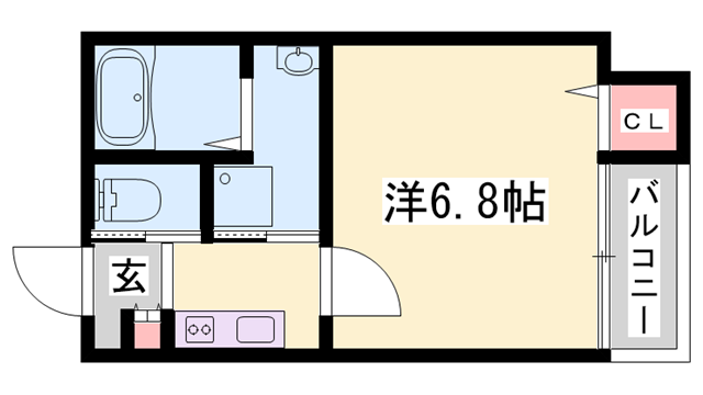 ALEGRIA飾磨の物件間取画像
