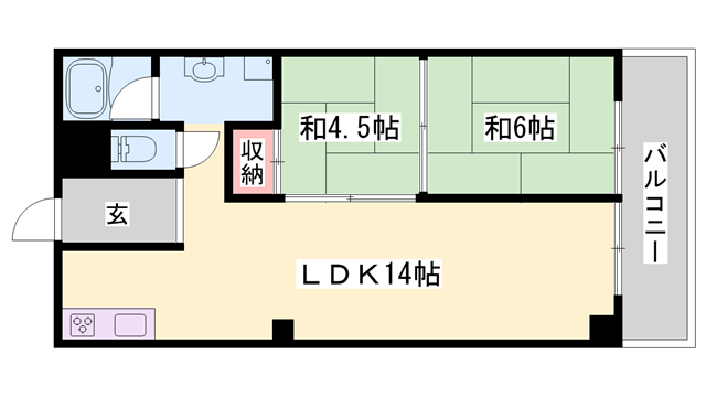 クレアトーレ姫路駅前の物件間取画像