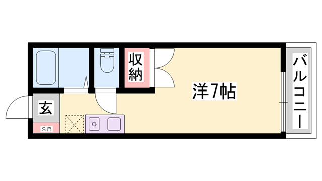 サニーハイツ新在家の物件間取画像