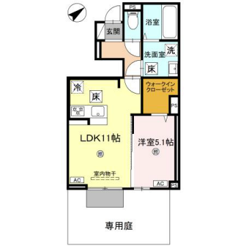 D-ROOM上滝野の物件間取画像