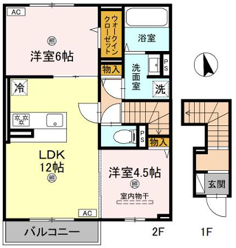 ルグラン亀山の物件間取画像