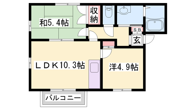 ディアス玉手の物件間取画像