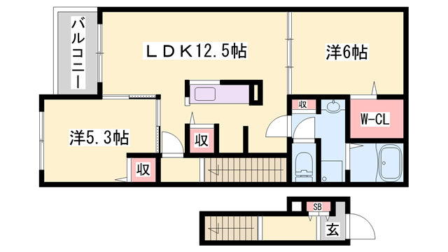 cell cubeの物件間取画像