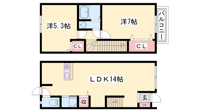 ヨーロピアンシャレー糸久参番館の物件間取画像