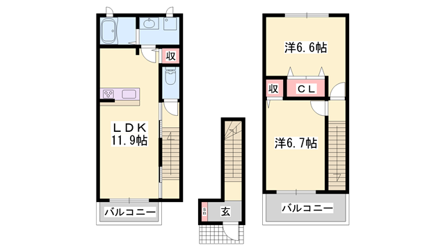 セレーノAの物件間取画像