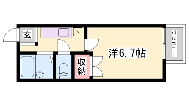 キャトルセゾン福崎の物件間取画像